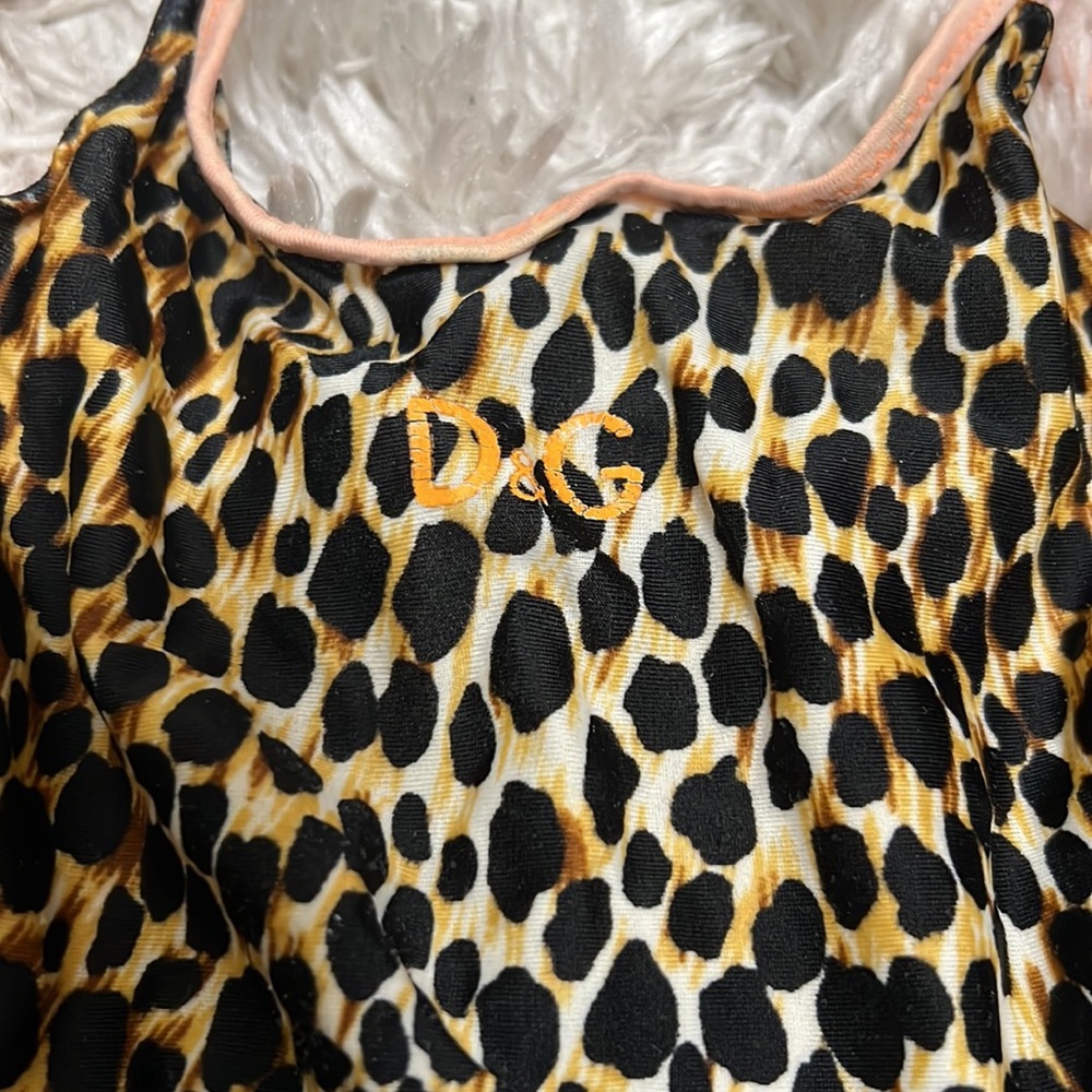 Dolce & Gabnana D&G leopard girls swimsuit